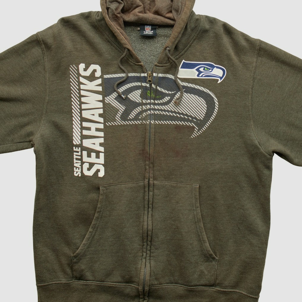 NFL 2010s Hooded Full Zip Sweatshirt - Seattle Seahawks Sweatshirts