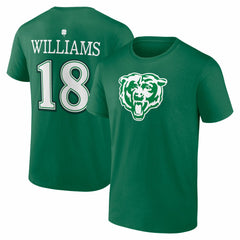 Caleb Williams  St. Patrick's Day Icon Name & Number T-Shirt - Chicago Bears T-shirts