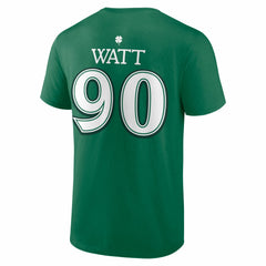 T.J. Watt  St. Patrick's Day Icon Name & Number T-Shirt - Pittsburgh Steelers T-shirts