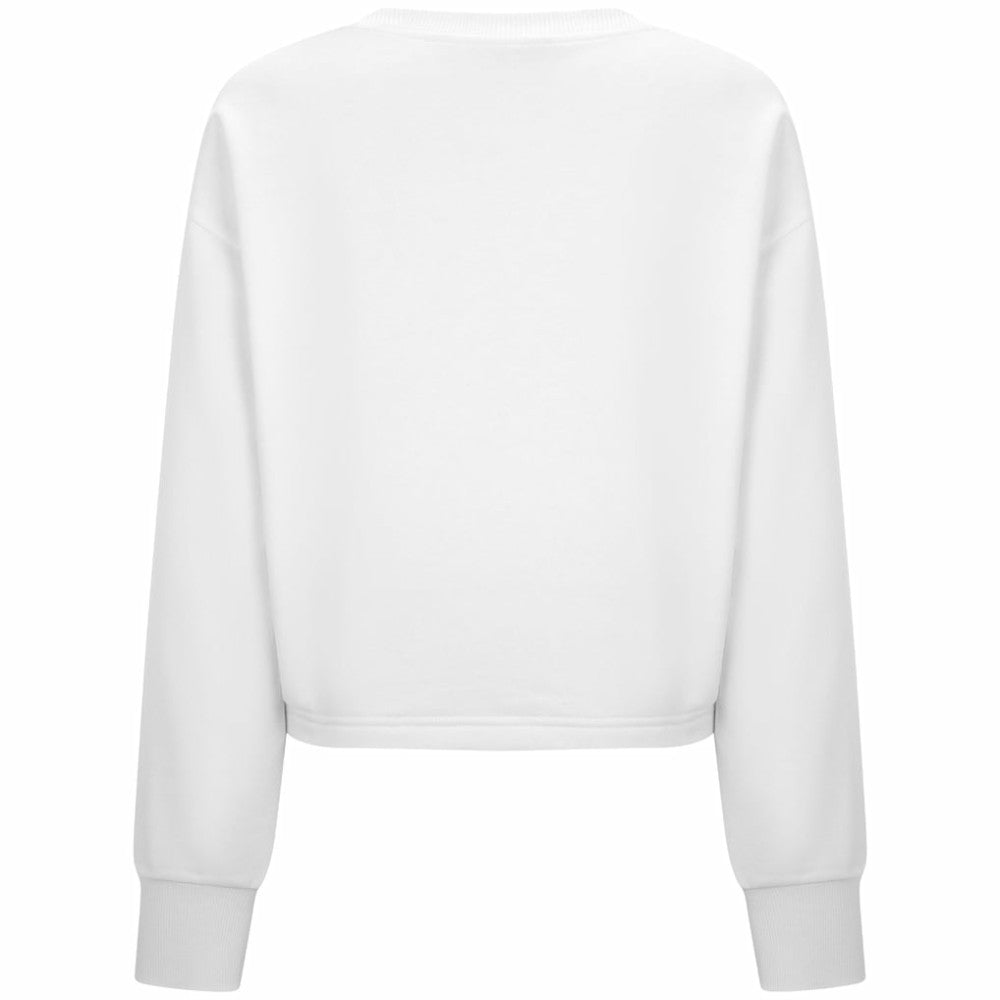 White Chicago Cubs Levelwear Women's Judd Cornerstone Cropped Sweatshirt