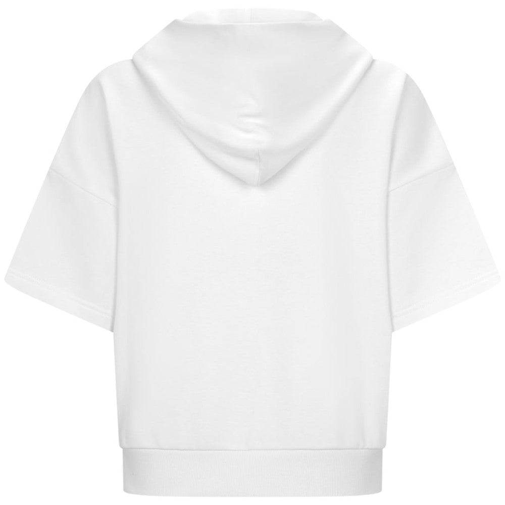 White New York Yankees Levelwear Women's Amber Short Sleeve Cornerstone Hoodie