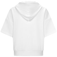 White Los Angeles Angels Levelwear Women's Amber Short Sleeve Cornerstone Hoodie