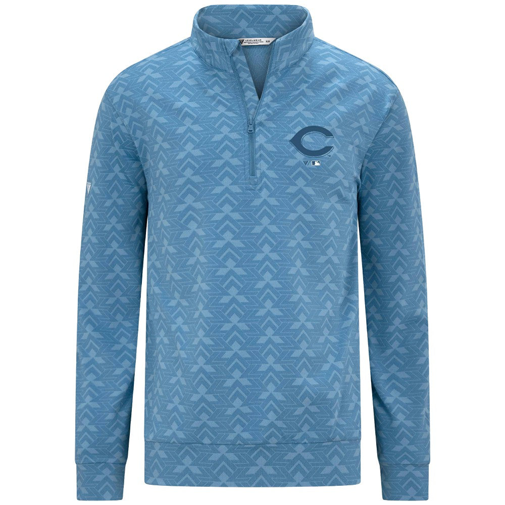 Blue Cincinnati Reds Levelwear Chameleon Quarter-Zip Pullover