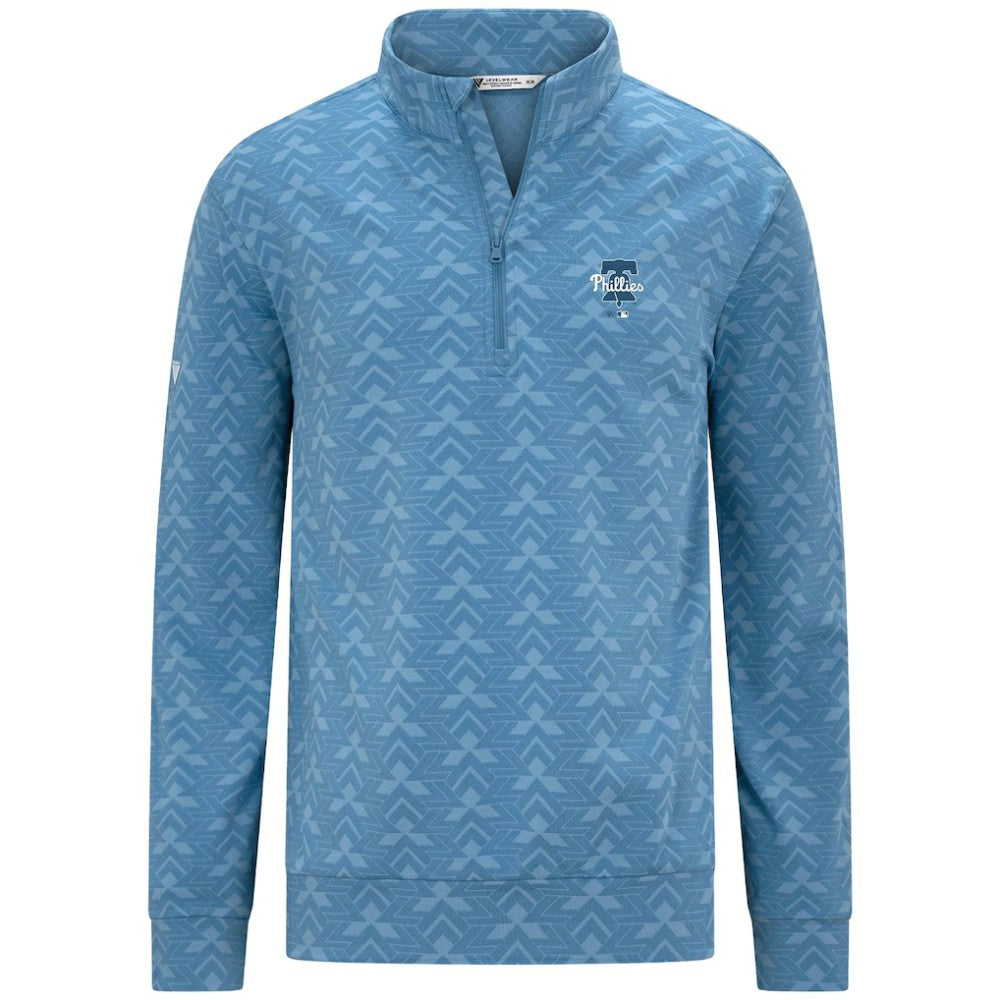Blue Philadelphia Phillies Levelwear Chameleon Quarter-Zip Pullover