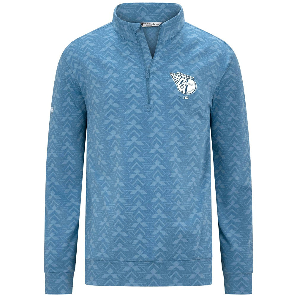 Blue Cleveland Guardians Levelwear Chameleon Quarter-Zip Pullover