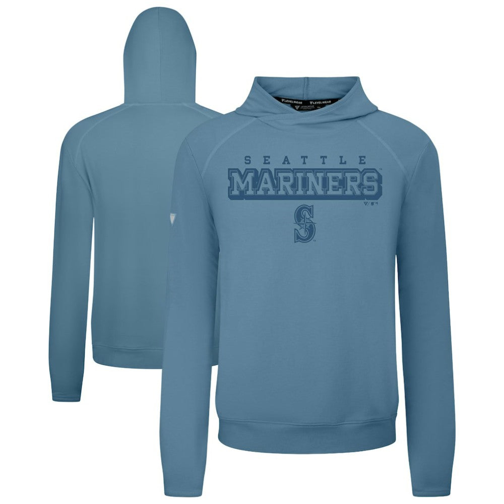 Blue Seattle Mariners Levelwear Mandate Tri-Blend Hoodie