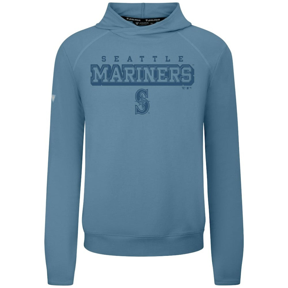 Blue Seattle Mariners Levelwear Mandate Tri-Blend Hoodie