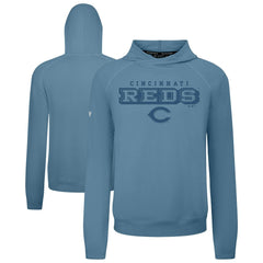 Blue Cincinnati Reds Levelwear Mandate Tri-Blend Hoodie