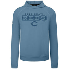Blue Cincinnati Reds Levelwear Mandate Tri-Blend Hoodie