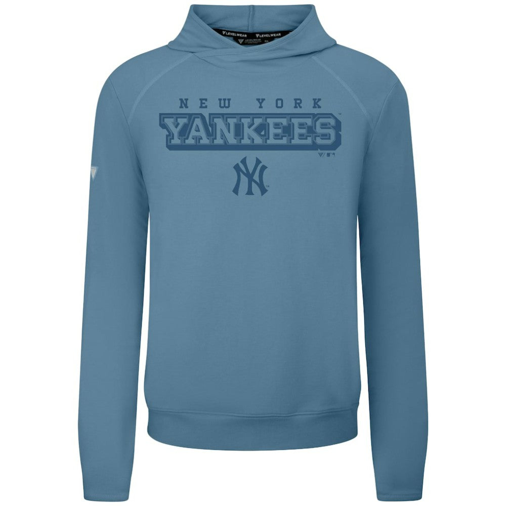 Blue New York Yankees Levelwear Mandate Tri-Blend Hoodie