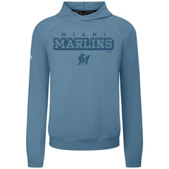 Blue Miami Marlins Levelwear Mandate Tri-Blend Hoodie