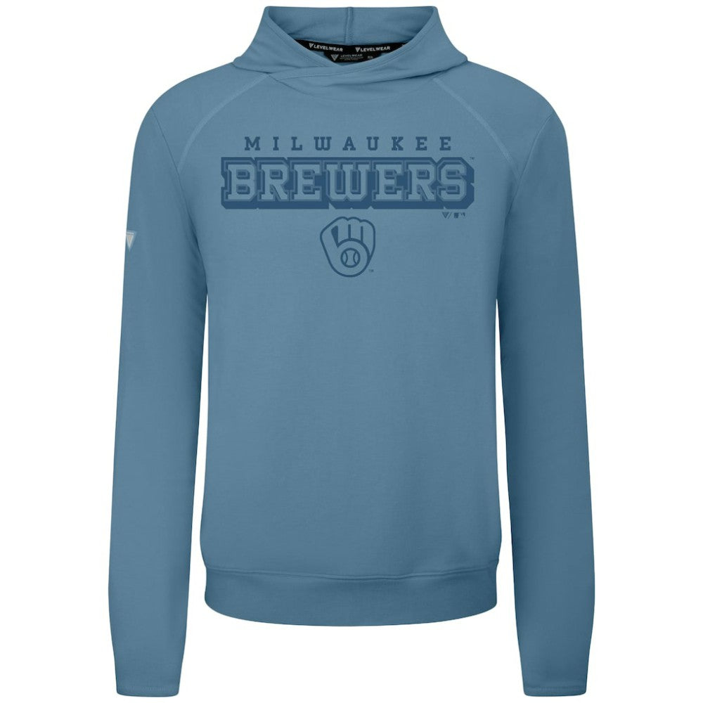 Blue Milwaukee Brewers Levelwear Mandate Tri-Blend Hoodie