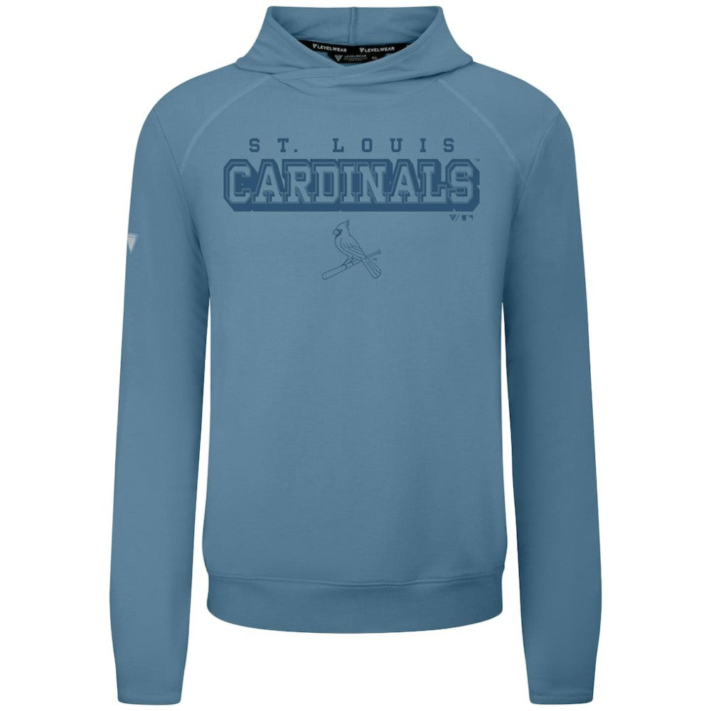Blue St. Louis Cardinals Levelwear Mandate Tri-Blend Hoodie