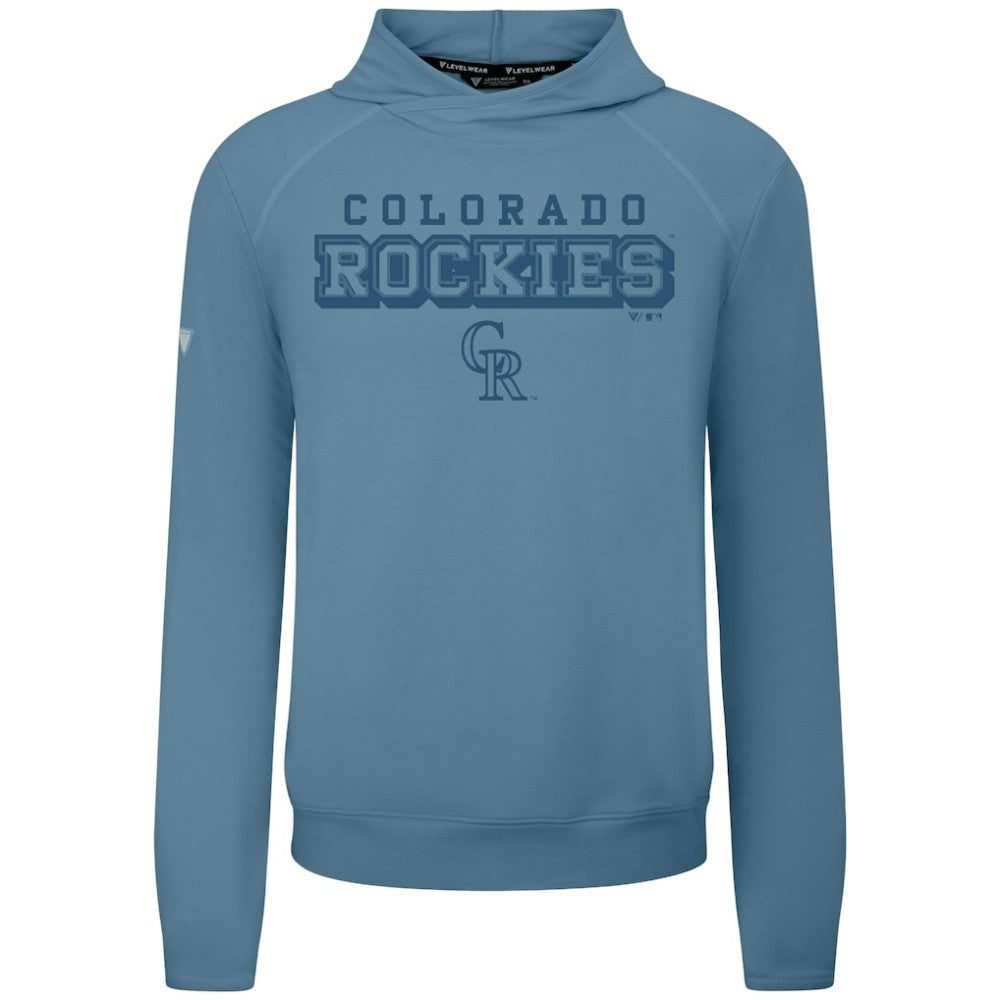Blue Colorado Rockies Levelwear Mandate Tri-Blend Hoodie