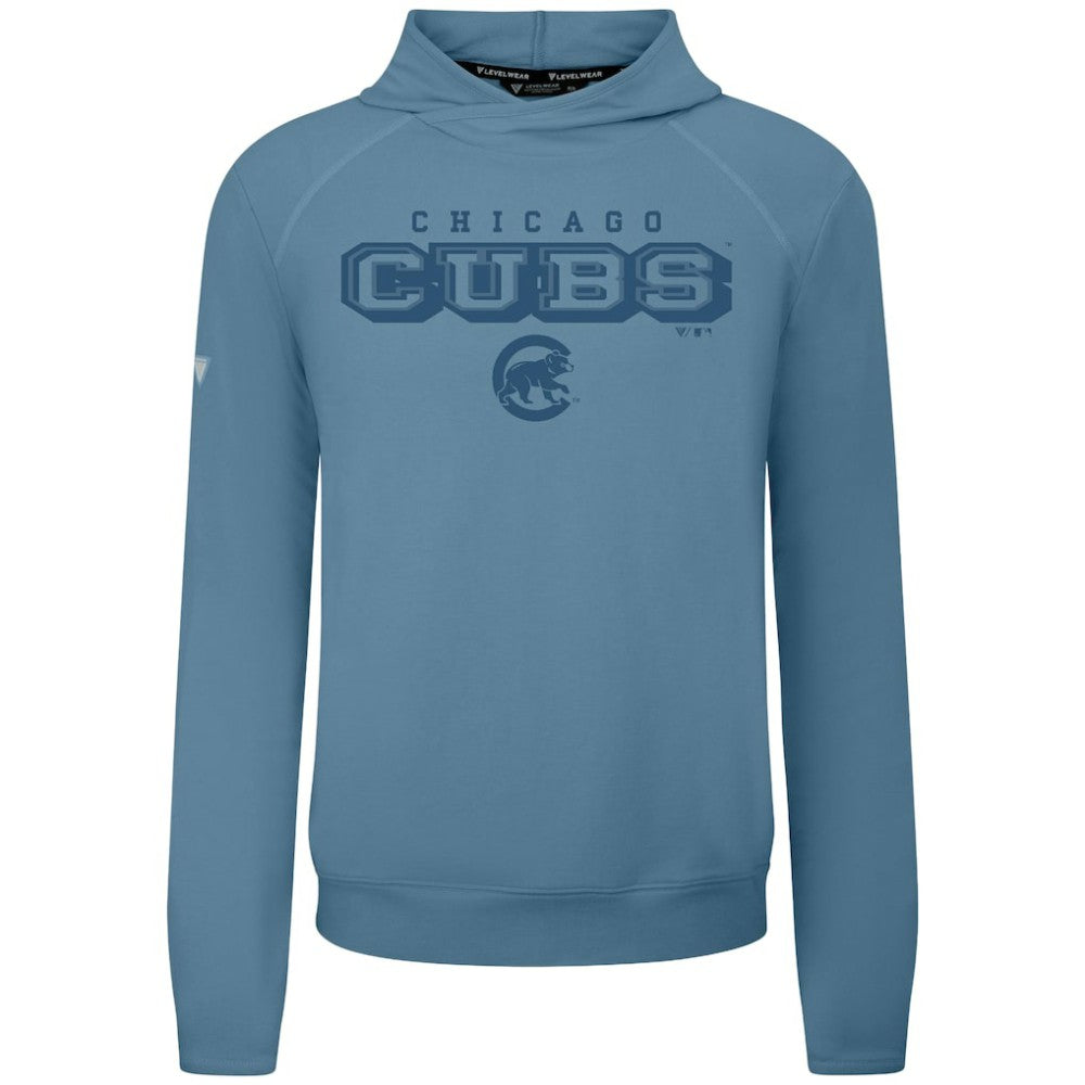 Blue Chicago Cubs Levelwear Mandate Tri-Blend Hoodie