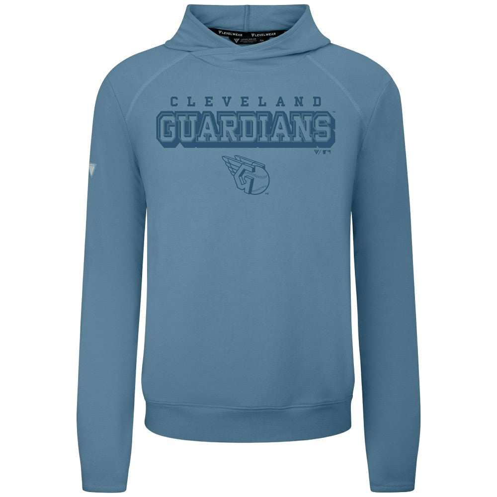 Blue Cleveland Guardians Levelwear Mandate Tri-Blend Hoodie