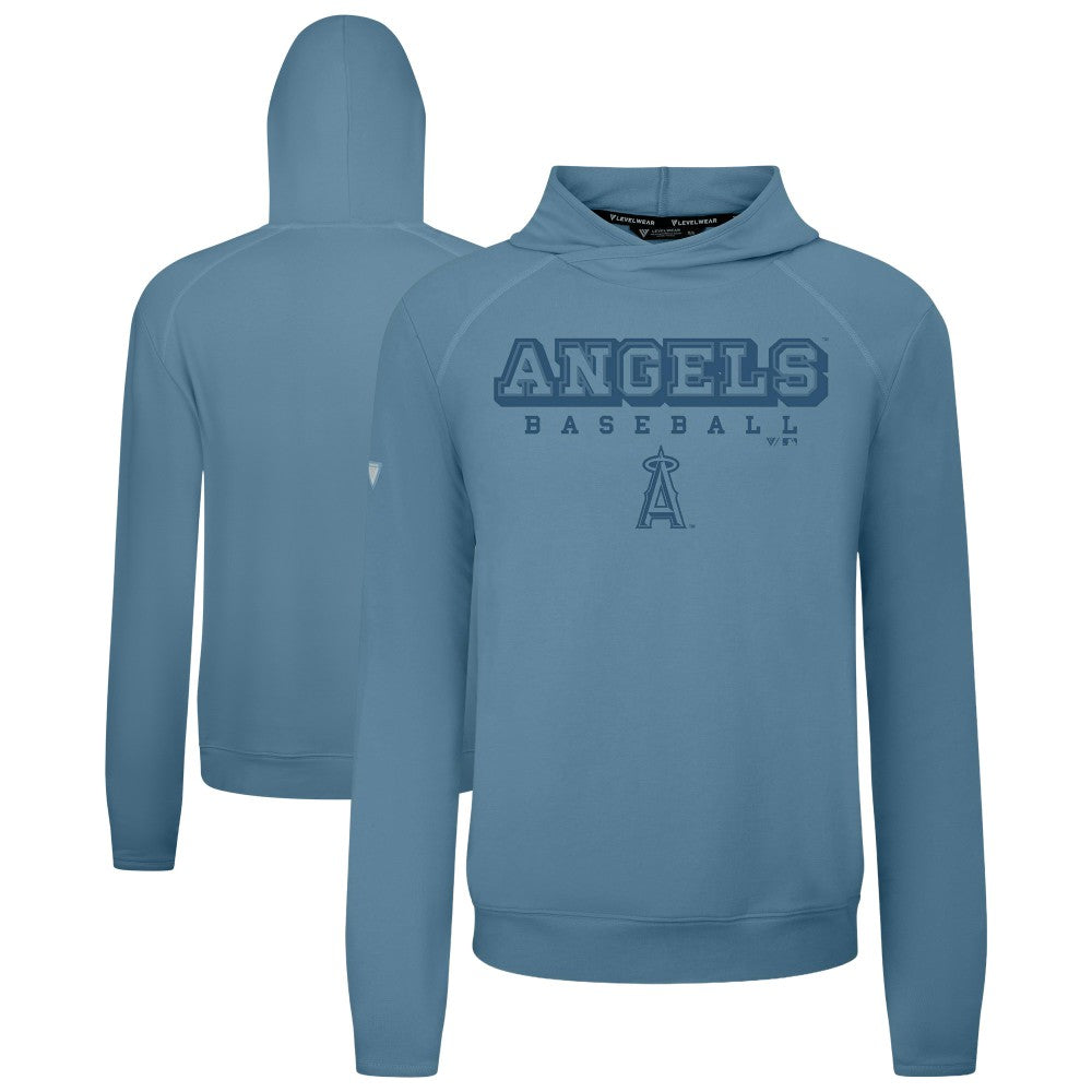 Blue Los Angeles Angels Levelwear Mandate Tri-Blend Hoodie