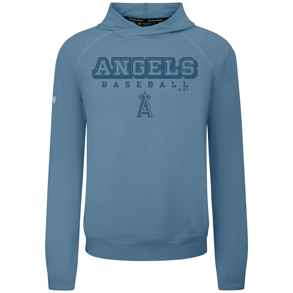 Blue Los Angeles Angels Levelwear Mandate Tri-Blend Hoodie
