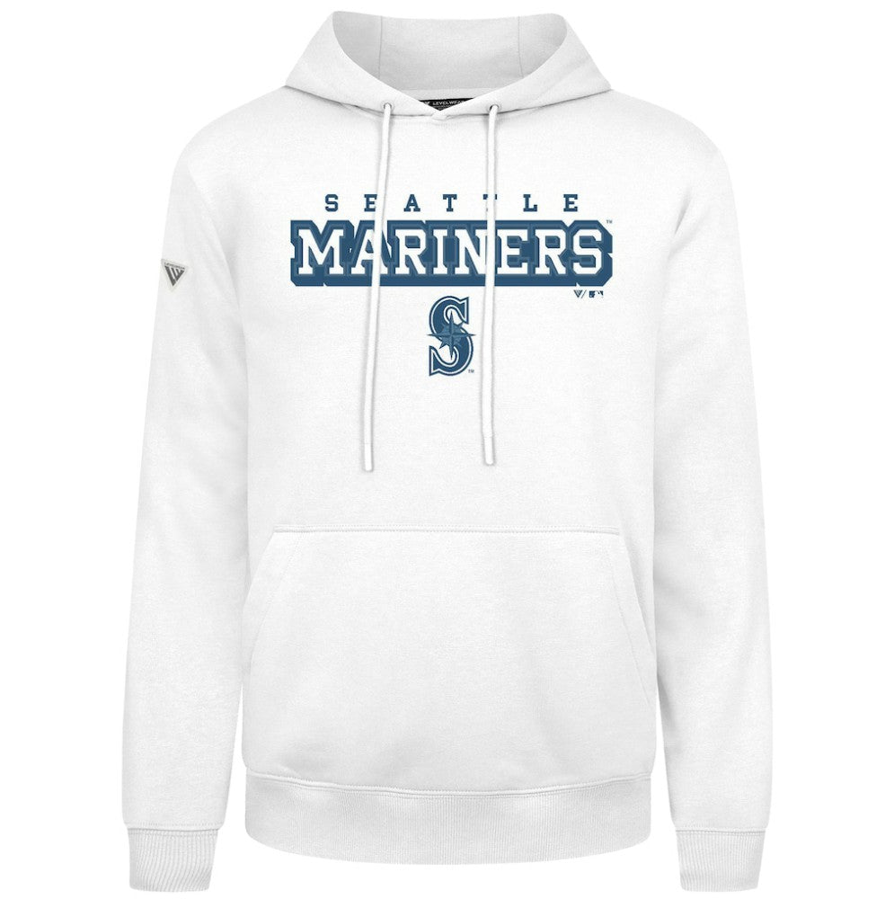 White Seattle Mariners Levelwear Podium Hoodie