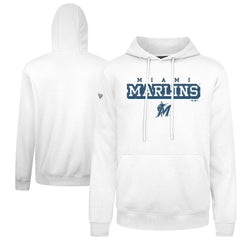 White Miami Marlins Levelwear Podium Hoodie