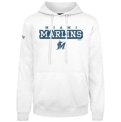 White Miami Marlins Levelwear Podium Hoodie