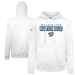 White Washington Nationals Levelwear Podium Hoodie