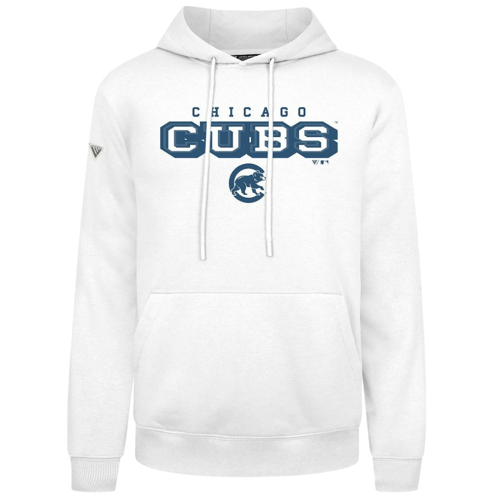 White Chicago Cubs Levelwear Podium Hoodie