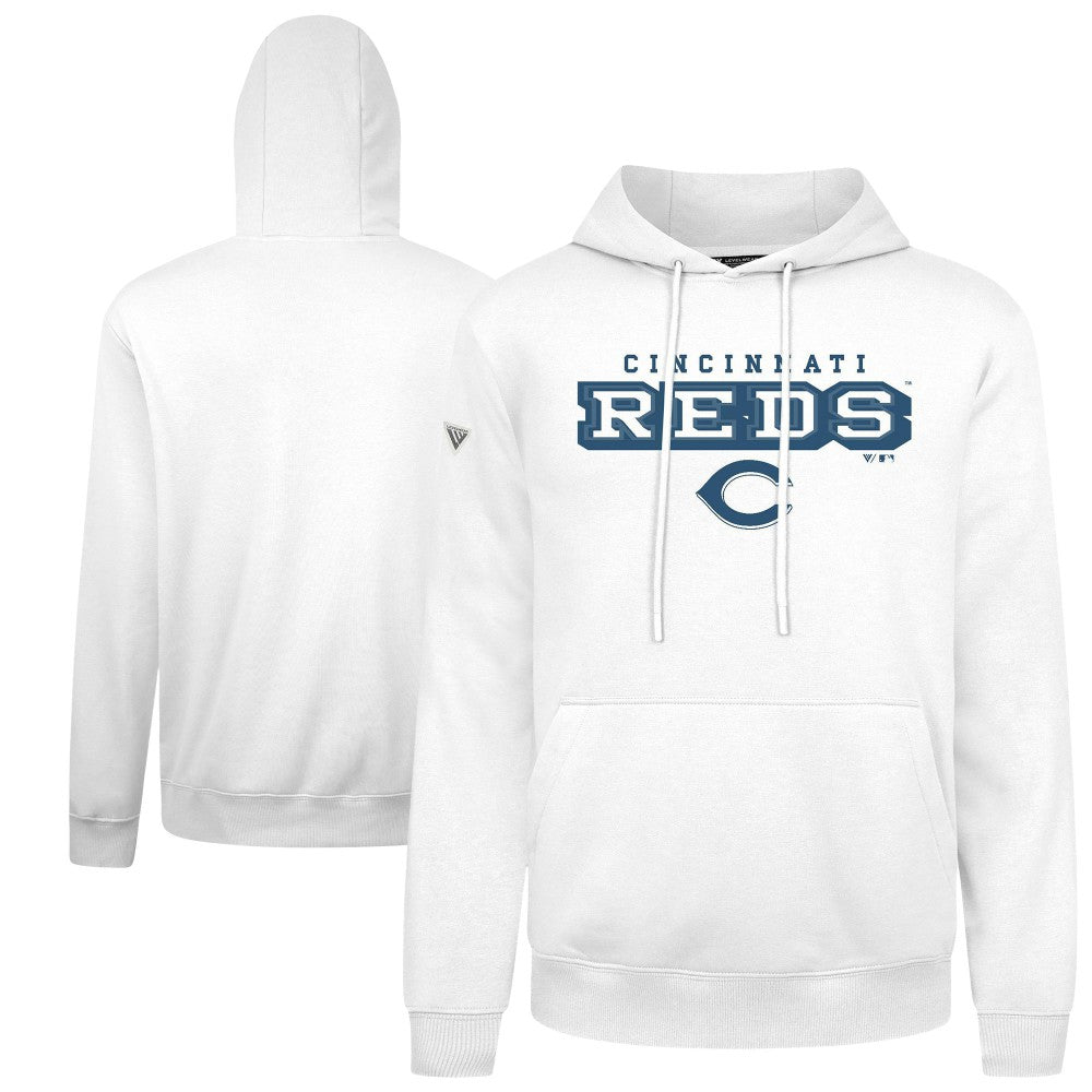 White Cincinnati Reds Levelwear Podium Hoodie