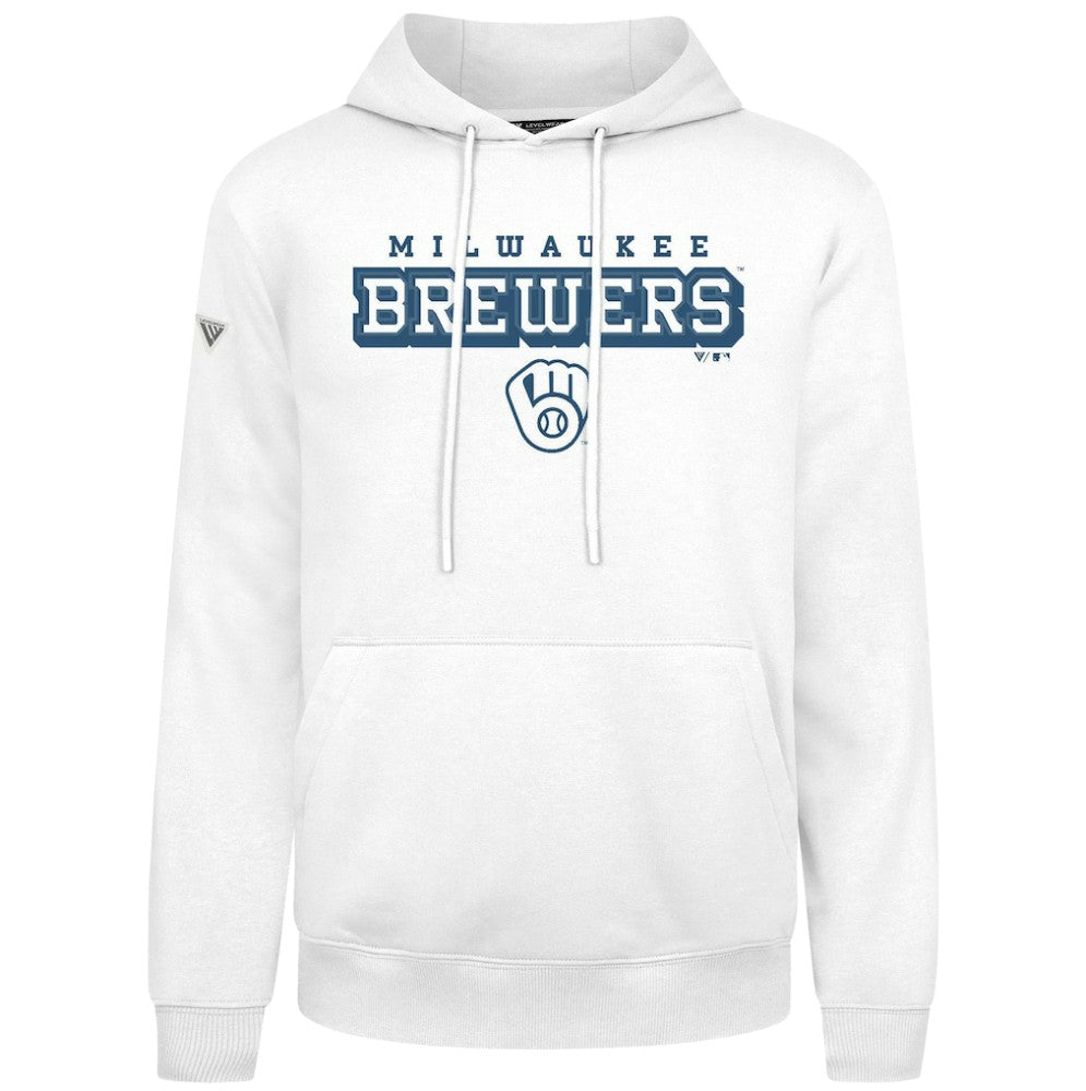 White Milwaukee Brewers Levelwear Podium Hoodie