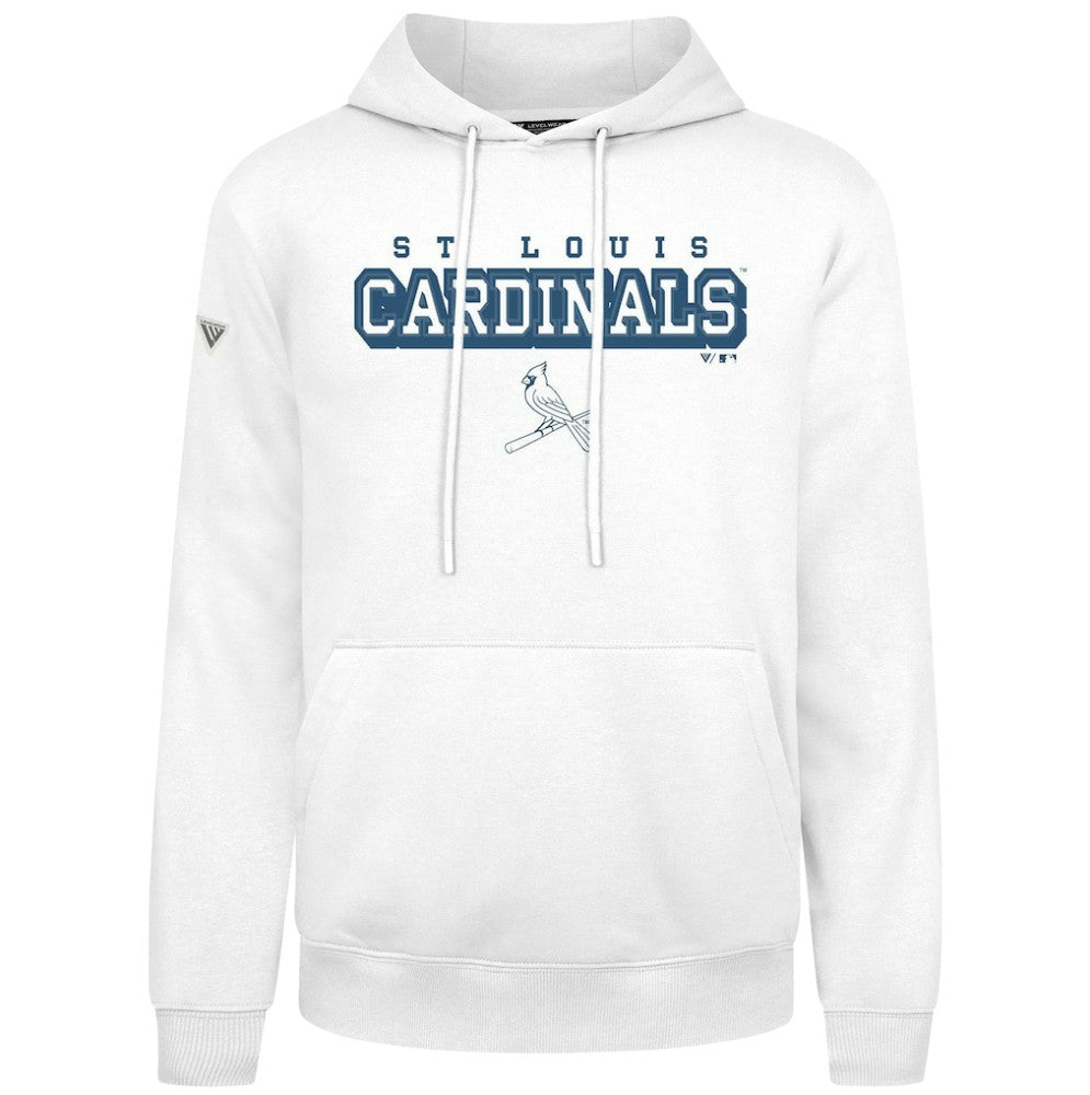 White St. Louis Cardinals Levelwear Podium Hoodie