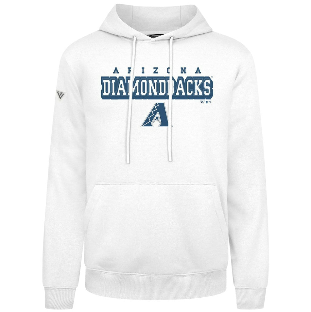White Arizona Diamondbacks Levelwear Podium Hoodie