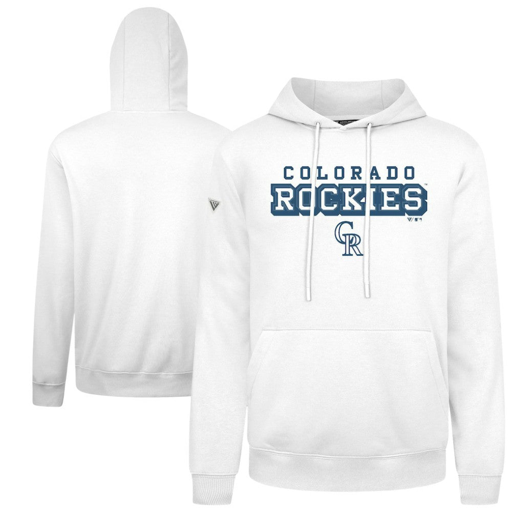 White Colorado Rockies Levelwear Podium Hoodie