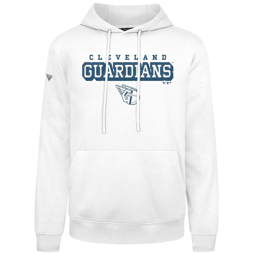 White Cleveland Guardians Levelwear Podium Hoodie