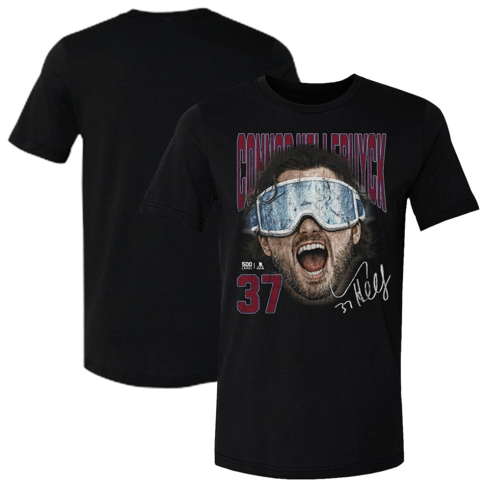 NHL Connor Hellebuyck US Men's Hockey 500 Level Goggles T-Shirt