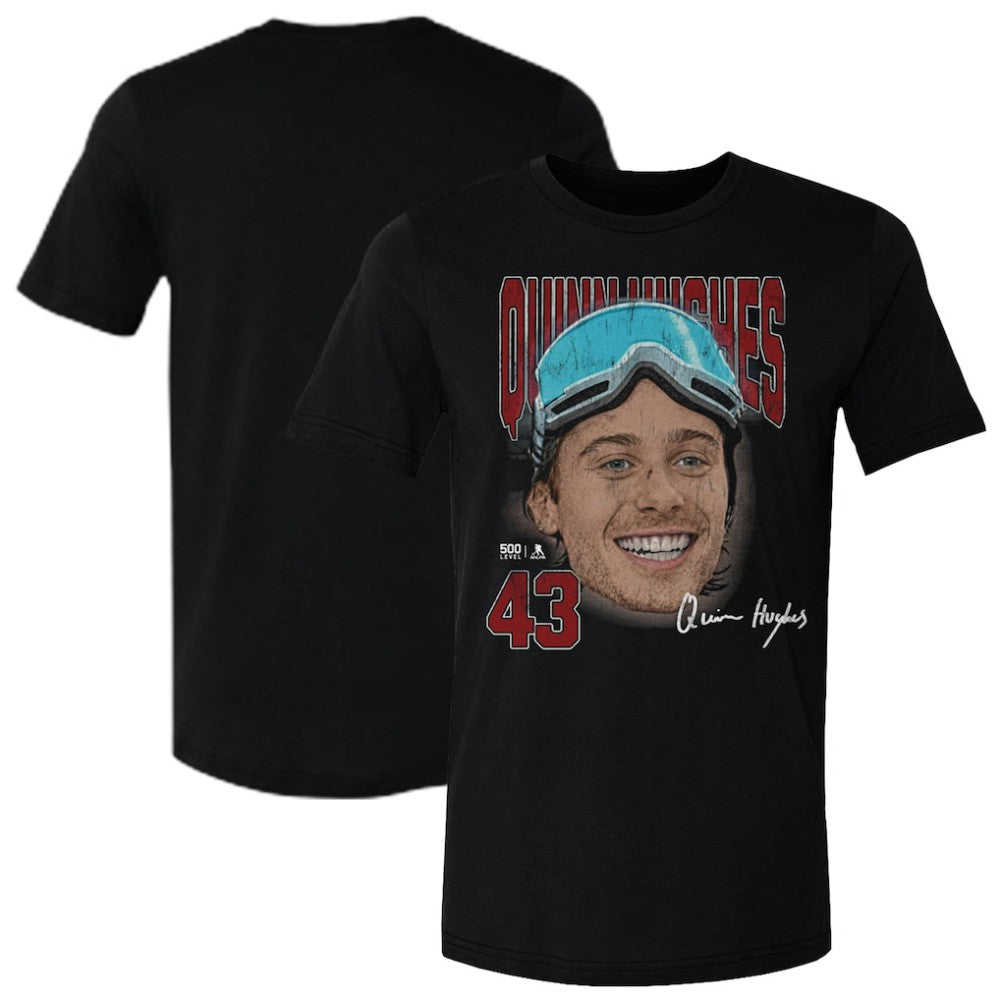 NHL Quinn Hughes US Men's Hockey 500 Level Goggles T-Shirt