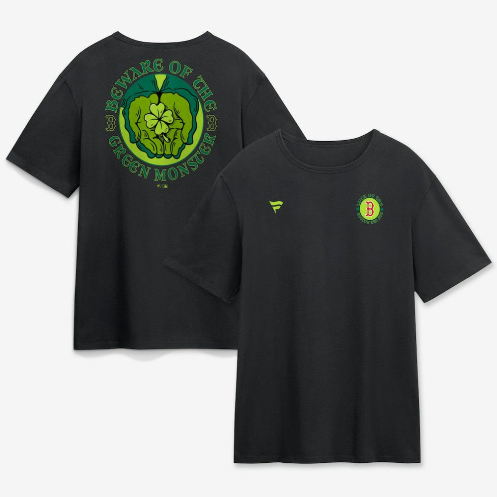 Black Boston Red Sox Beware of the Green Monster T-Shirt
