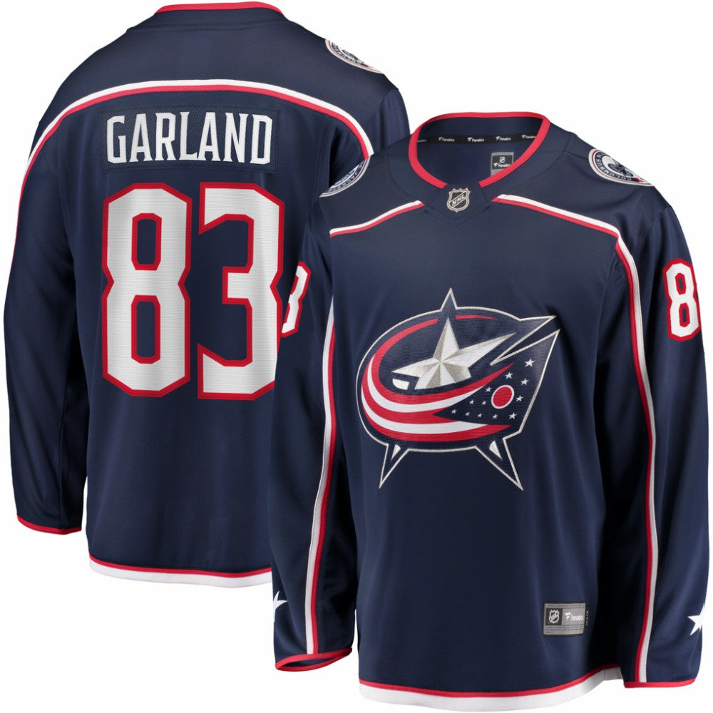NHL Conor Garland Columbus Blue Jackets Fanatics Home Breakaway Jersey