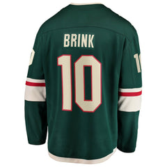 NHL Bobby Brink Minnesota Wild Fanatics Home Breakaway Jersey