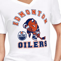 NHL Edmonton Oilers Starter Women's Tough Puck T-Shirt