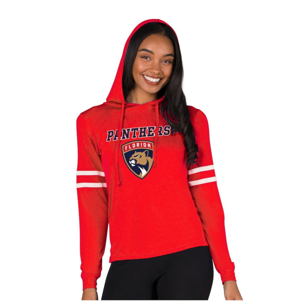 NHL Florida Panthers Concepts Sport Women's Marathon Long-Sleeve Hooded T-Shirt