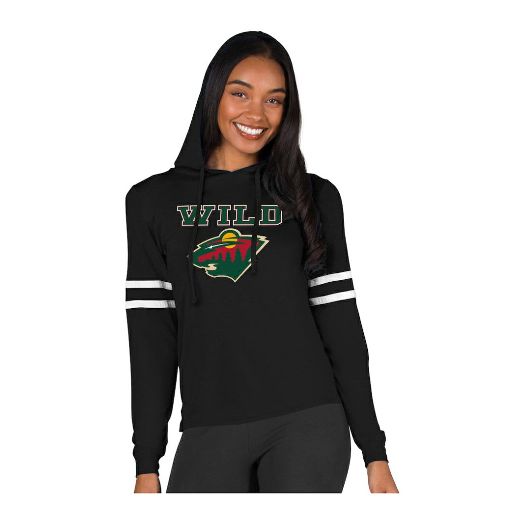 NHL Minnesota Wild Concepts Sport Women's Marathon Long-Sleeve Hooded T-Shirt