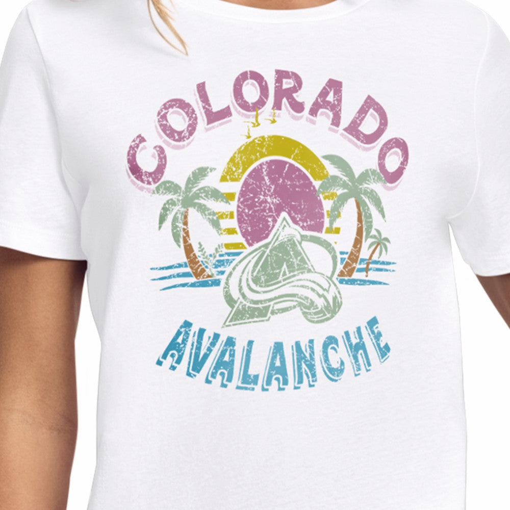 NHL Colorado Avalanche Starter Women's Tonal Beach T-Shirt
