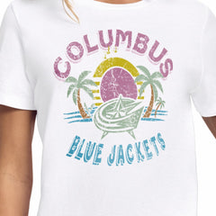 NHL Columbus Blue Jackets Starter Women's Tonal Beach T-Shirt