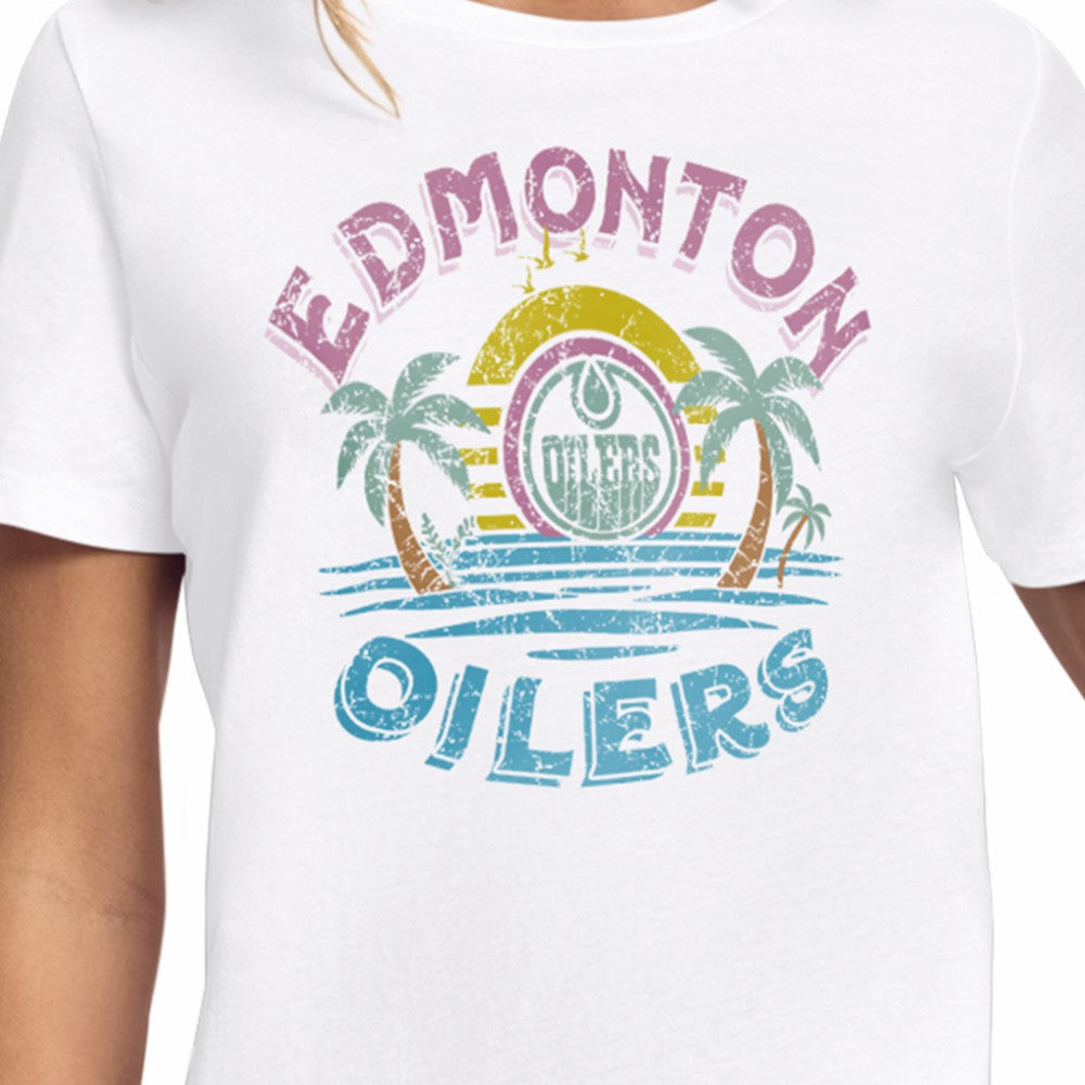 NHL Edmonton Oilers Starter Women's Tonal Beach T-Shirt