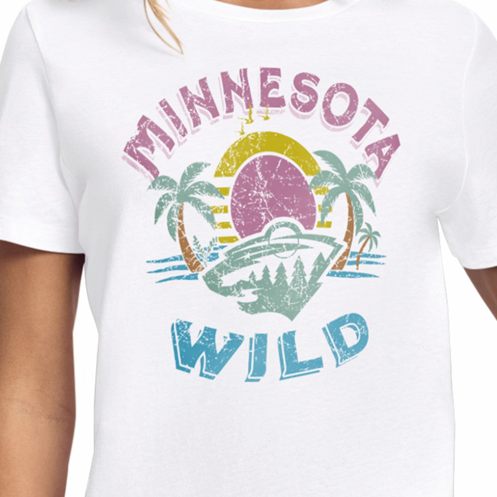 NHL Minnesota Wild Starter Women's Tonal Beach T-Shirt