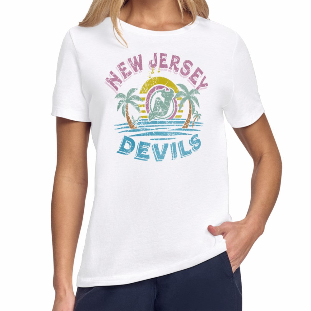 NHL New Jersey Devils Starter Women's Tonal Beach T-Shirt