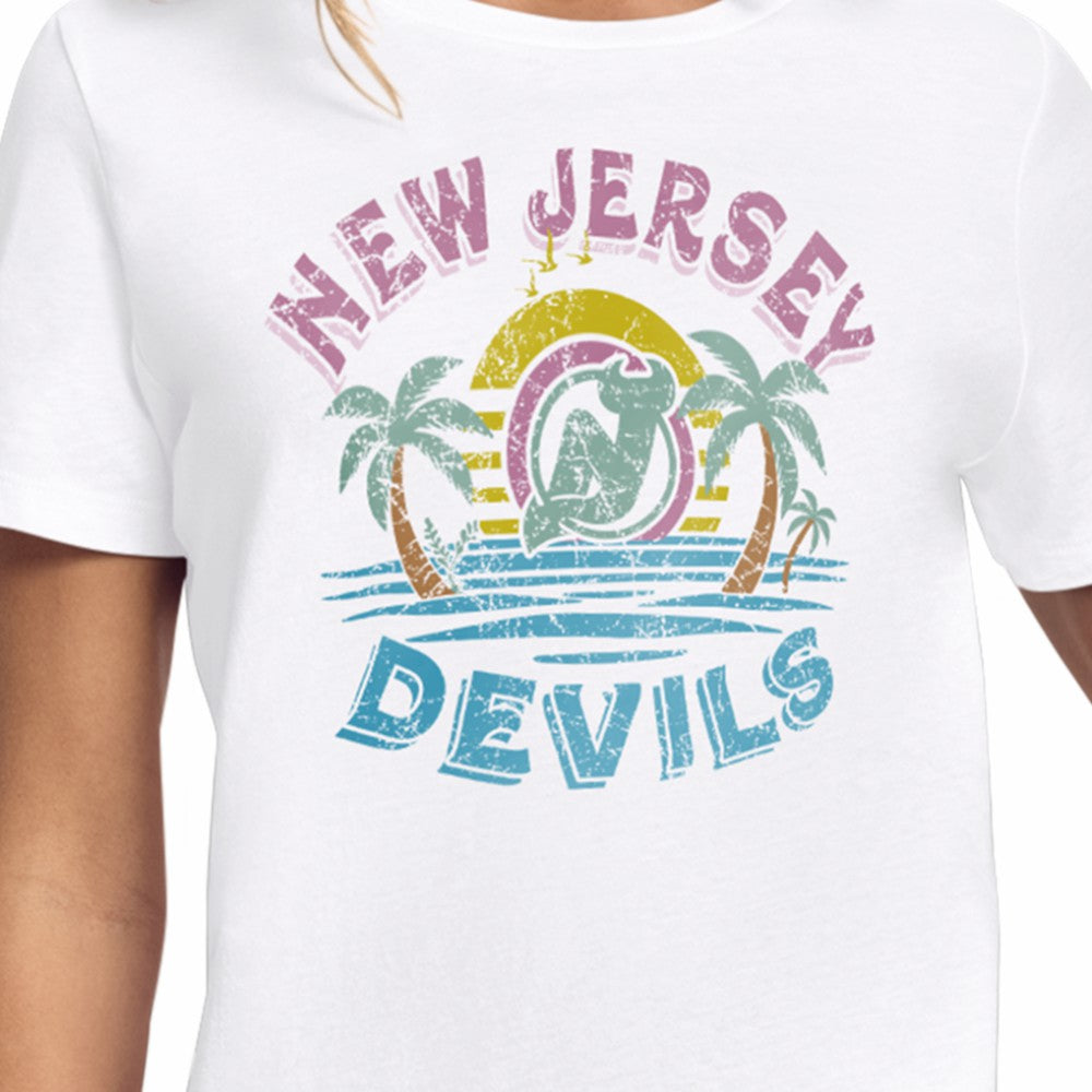 NHL New Jersey Devils Starter Women's Tonal Beach T-Shirt