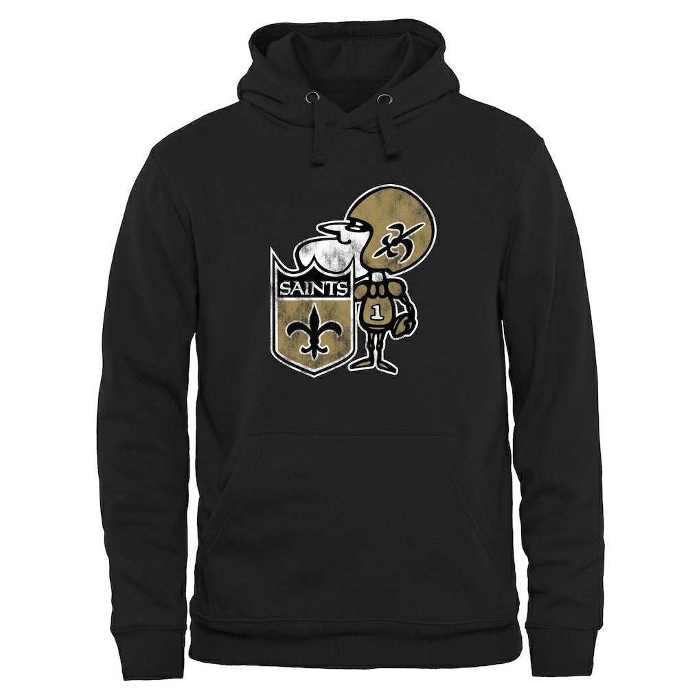 Throwback Logo Pullover Hoodie - New Orleans Saints Hoodies