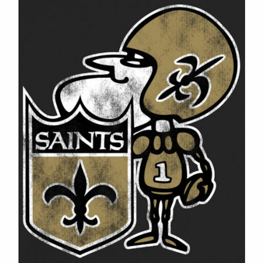 Throwback Logo Pullover Hoodie - New Orleans Saints Hoodies