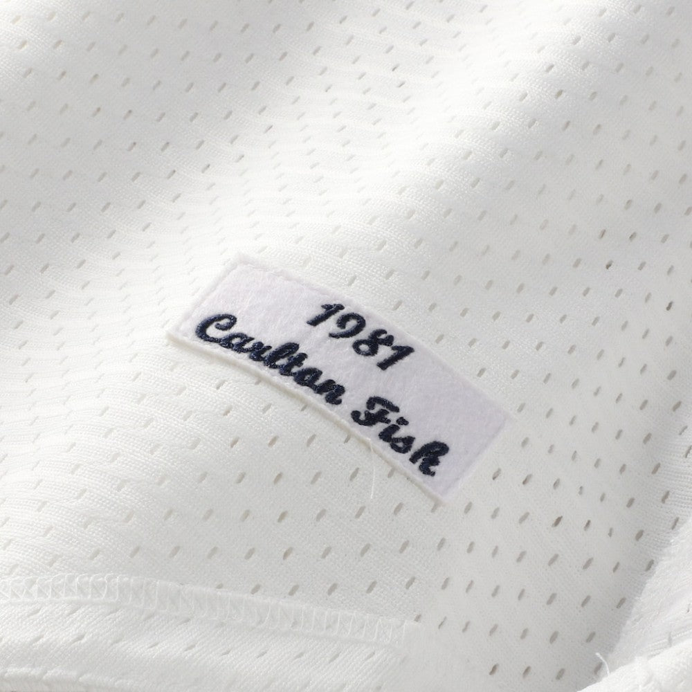 White Carlton Fisk Chicago White Sox Mitchell & Ness Authentic Batting Practice Jersey
